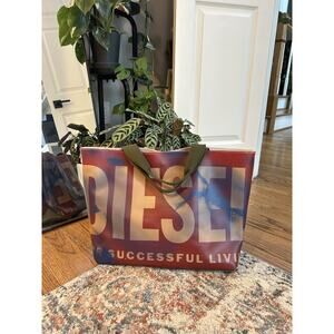 Diesel Large PVC Logo Y2K Tote Bag